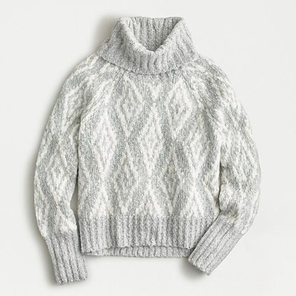 J. Crew Sweaters - J CREW TURTLENECK SWEATER IN FAIR ISLE DIAM SZ S